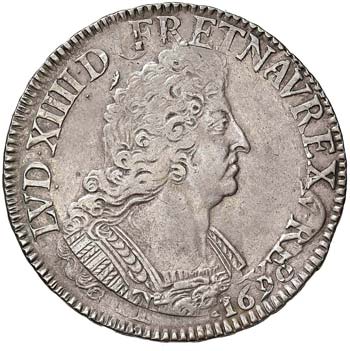 FRANCIA Luigi XIV (1643-1715) Ecu ... 
