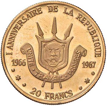 BURUNDI 20 Franchi 1967 - Fr. 12 ... 