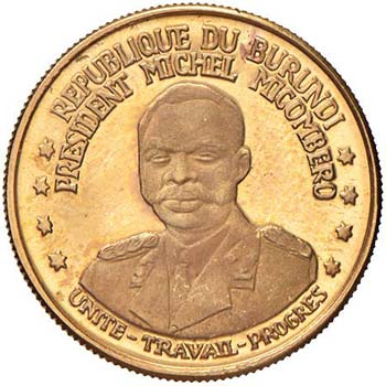 BURUNDI 10 Franchi 1967 - Fr. 13 ... 