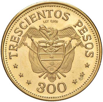 COLOMBIA 300 Pesos 1968 - Fr. 119 ... 