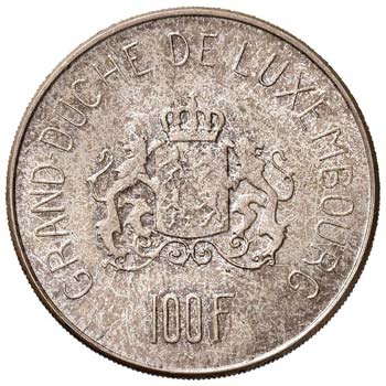 LUSSEMBURGO 100 Franchi 1963 - KM ... 