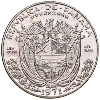 PANAMA Balboa 1971 - AG (g 26,76)