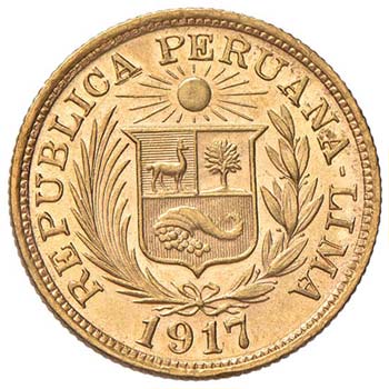 PERU Libra 1917 - Fr. 73 AU (g ... 