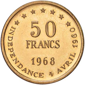 SENEGAL 50 Franchi 1968 - Fr. 2 AU ... 