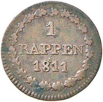 SVIZZERA Berna - Rappen 1811 - ... 