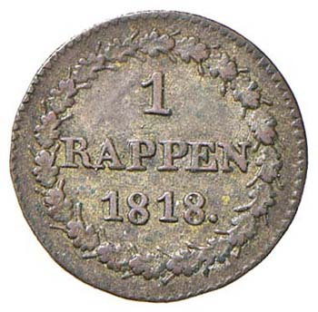 SVIZZERA Berna - Rappen 1818 - ... 