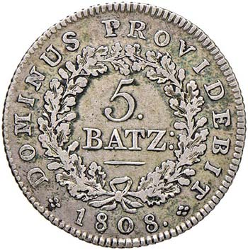 SVIZZERA Berna - 5 Batzen 1808 - ... 