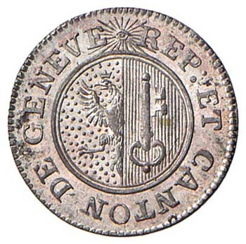 SVIZZERA Ginevra - 6 Deniers 1817 ... 