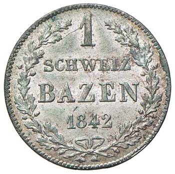 SVIZZERA Graubünden - Batzen 1842 ... 