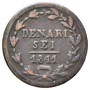 SVIZZERA Ticino - 6 Denari 1841 - ... 