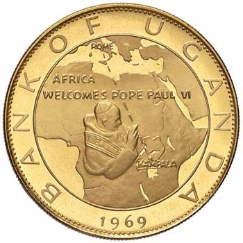 UGANDA 100 Scellini 1969 - Fr. 3 ... 