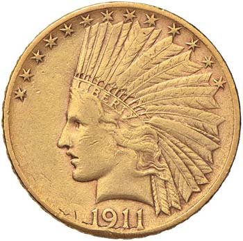 USA 10 Dollari 1911 - AU (g 16,65) ... 