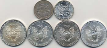 USA Lotto di 6 monete degli Stati ... 
