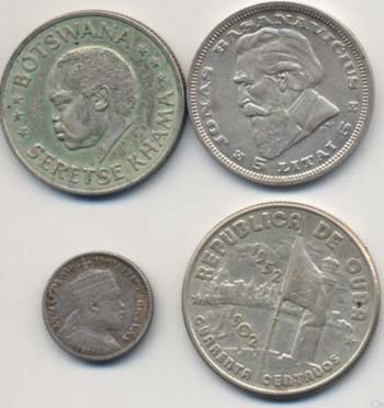 Lotto di 4 monete in argento: ... 