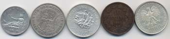 Lotto di 5 monete: Gran Bretagna, ... 