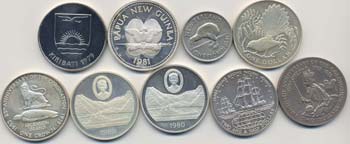 Lotto di 9 monete: Nuova Zelanda, ... 