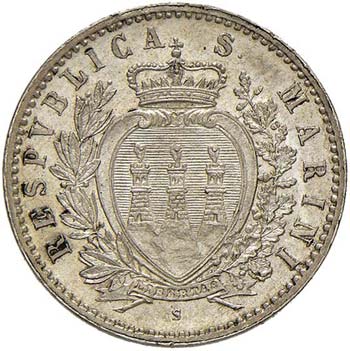 SAN MARINO 50 Centesimi 1898 - AG ... 