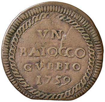 Clemente XIII (1758-1769) Gubbio - ... 