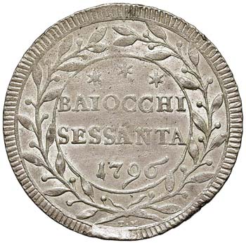 Pio VI (1774-1799) 60 Baiocchi ... 