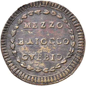 Pio VI (1774-1799) Gubbio - Mezzo ... 