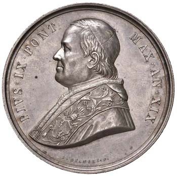 Pio IX (1846-1878) Medaglia A. XIX ... 