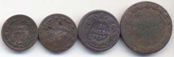 Lotto di 4 monete: Leone XII ... 
