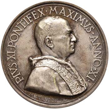 Pio XI (1922-1939) Medaglia A. XI ... 