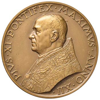 Pio XI (1922-1939) Medaglia A. XII ... 