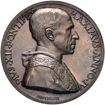 Pio XII (1939-1958) Medaglia A. IV ... 