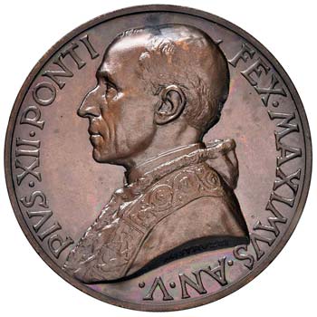 Pio XII (1939-1958) Medaglia A. V ... 