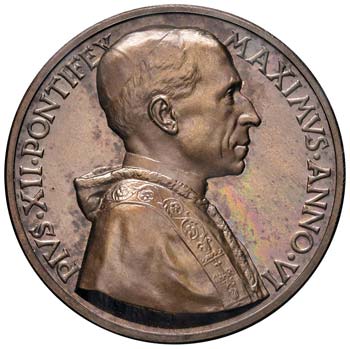 Pio XII (1939-1958) Medaglia A. VI ... 