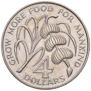 ANTIGUA 4 Dollari 1970 - NI (g ... 