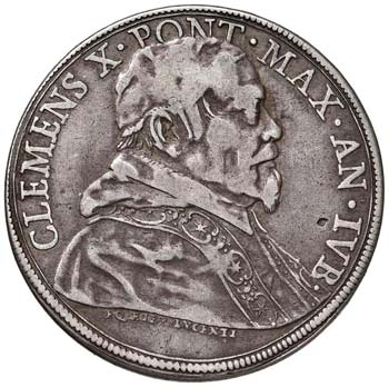 Clemente X (1670-1676) Piastra ... 