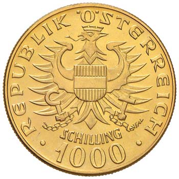 AUSTRIA 1.000 Scellini 1976 - Fr. ... 