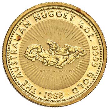 AUSTRALIA 25 Dollari 1988 Nugget ... 