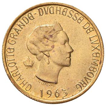 LUSSEMBURGO 20 Franchi 1963 - AU ... 