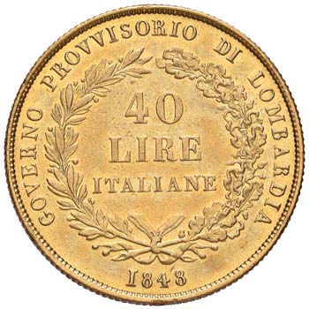 MILANO Governo Provvisorio (1848) ... 