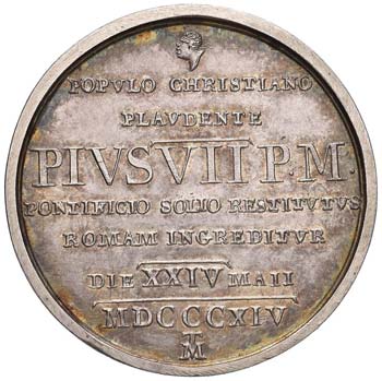 Pio VII (1800-1823) Medaglia 1815 ... 