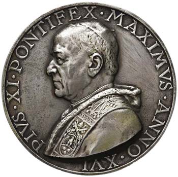 Pio XI (1922-1939) Medaglia A. XVI ... 