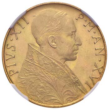 Pio XII (1939-1958) 100 Lire 1954 ... 