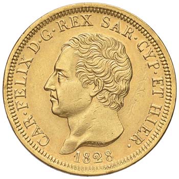 Carlo Felice (1821-1831) 80 Lire ... 