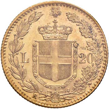 Umberto I (1878-1900) 20 Lire 1881 ... 