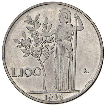 REPUBBLICA ITALIANA 100 Lire 1954 ... 