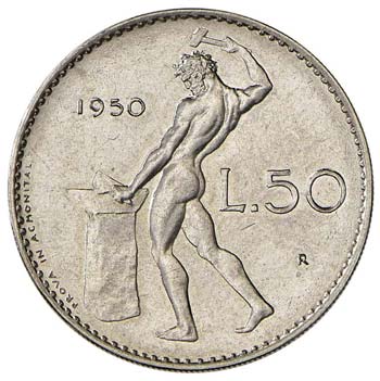 REPUBBLICA ITALIANA 50 Lire 1950 ... 