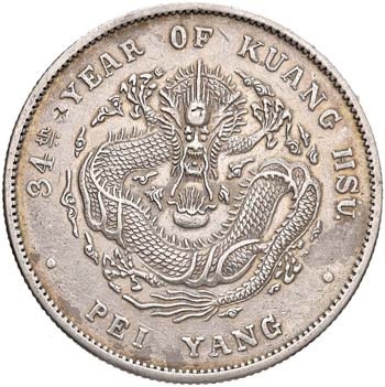 CINA Pey Yang Dollaro A. 34 1908 - ... 