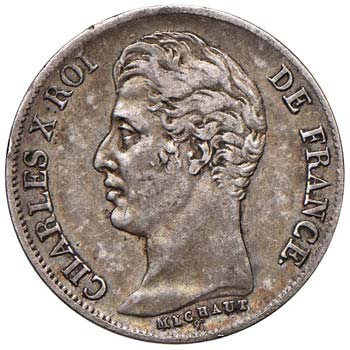 FRANCIA Carlo X (1824-1830) Franco ... 