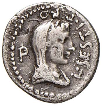 M. Junius Brutus - Denario (42 ... 