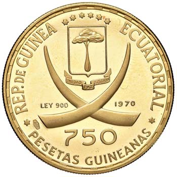 GUINEA EQUATORIALE 750 Pesetas ... 