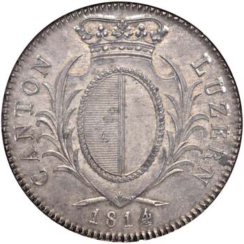 SVIZZERA Lucerna - 4 Franchi 1814 ... 