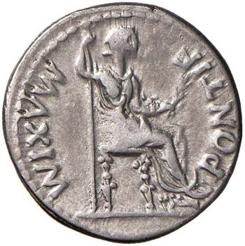 Tiberio (14-37) Denario (Lugdunum) ... 